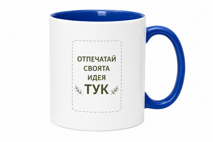 Чаша синя